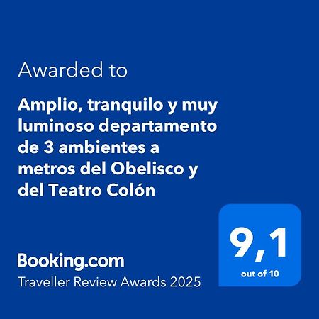 Amplio, Tranquilo Y Muy Luminoso Departamento De 3 Ambientes A Metros Del Obelisco Y Del Teatro Colon Apartment Buenos Aires Ngoại thất bức ảnh
